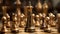 Chess pieces, business winning ideas business leader by Generative AI