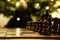 Chess play near the Christmas tree