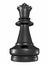 Chess queen black down