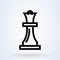 Chess queen icon. Business Strategy icon illustration. Strategy board game, entertainment symbols