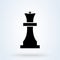 Chess queen icon. Business Strategy icon illustration. Strategy board game, entertainment symbols