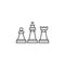 Chess Related Vector Thin Line Icon.