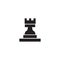 Chess sport logo design vector icon template