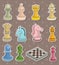 Chess stickers