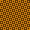 Chess tile of bronze rhombs and black strict triangles
