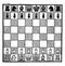Chess vintage illustration