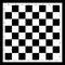 Chessboard black and white