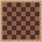 Chessboard or checkerboard isolated flat vector icon