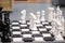 Chessboard with figures of large size