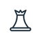 chesspiece vector icon. chesspiece editable stroke. chesspiece linear symbol for use on web and mobile apps, logo, print media.