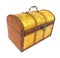 Chest case trunk golden