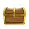 Chest Closed Wooden Container For Money Vector