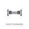 Chest expander icon. Trendy Chest expander logo concept on white