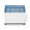 Chest freezer on white background. 3d rendering