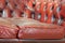Chesterfield leather suite fabric