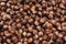 Chestnut background, chestnuts on market closeup