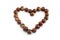 Chestnut heart shape