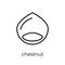 Chestnut icon. Trendy modern flat linear vector Chestnut icon on