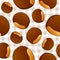 Chestnut Seamless Pattern on Tablecloth