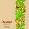 Chestnut vector background