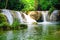 Chet Sao Noi waterfall in Khao Yai National Park Thailand