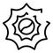 Chetnut icon, outline style