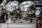 Chevrolet Corvette 1956 engine chrome power vintage automobile