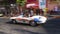 chevrolet corvette stingray classic car with blurry moving effect