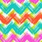 Chevron pattern hand painted with brushstrokes