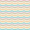 Chevron zigzag colorful horizontal stripes on white background