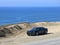 Chevy Camaro on beach in California