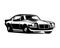 Chevy Camaro car logo. vector illustration silhouette design.