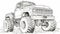 Chevy Monster Truck Coloring Pages: Hyper-realistic Animal Illustrations