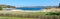 Chew Valley Lake and reservoir Somerset England panoramic view