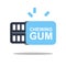 Chewing Gum Package Icon, Bubble Gum Symbol, Bubblegum Pads