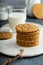 Chewy and thin snickerdoodle or molasses cookies