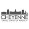 Cheyenne Skyline Symbol Design City Vector Art