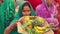 Chhath Puja festival video. Women standing in water and worshipping God