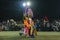 Chhau dance or Chhou dance. Masked male dancer as Lord Hanuman ji.