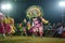 Chhau Dance, Indian tribal martial dance at night in village