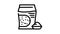 chia gluten free line icon animation