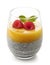 Chia pudding with mango sauce