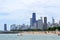 Chiago skyline from North Avenue Beach