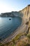 Chiaia di Luna beach at the sunset. Ponza island, Italy