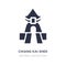 chiang kai shek memorial hall icon on white background. Simple element illustration from Monuments concept