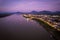 Chiang Khan view at sunset in Loei, Thailand