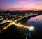 Chiang Khan view at sunset in Loei, Thailand