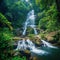 Chiang Mai allure Huai Sai Lueang waterfall in a tropical paradise