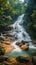 Chiang Mai allure Huai Sai Lueang waterfall in a tropical paradise