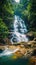 Chiang Mai allure Huai Sai Lueang waterfall in a tropical paradise